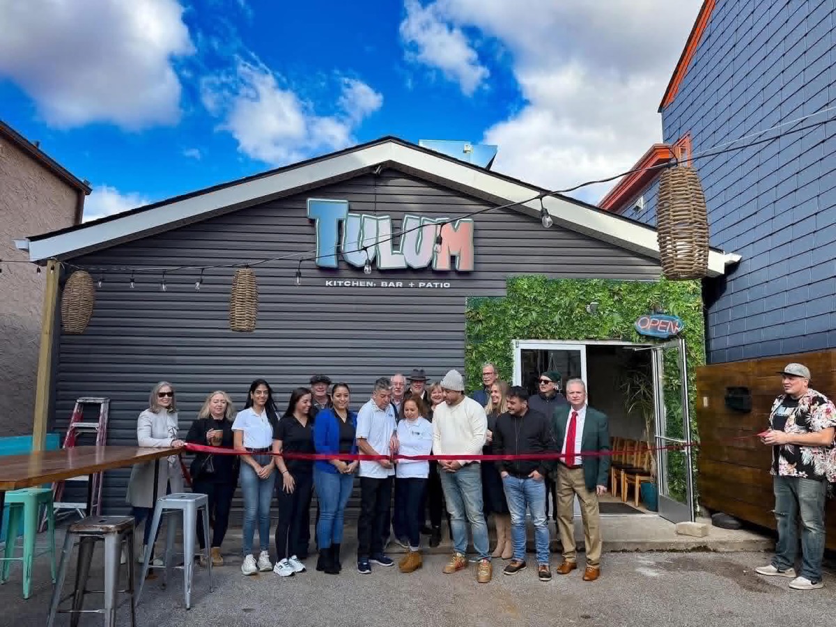 The Arana family and Tulum team at the restaurant's ribbon-cutting ceremony